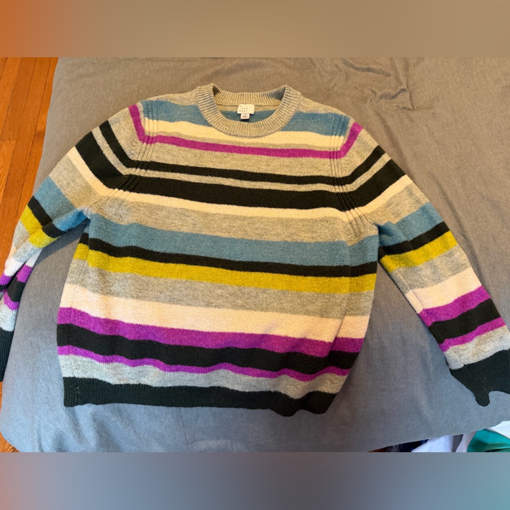 a new day Striped Sweater